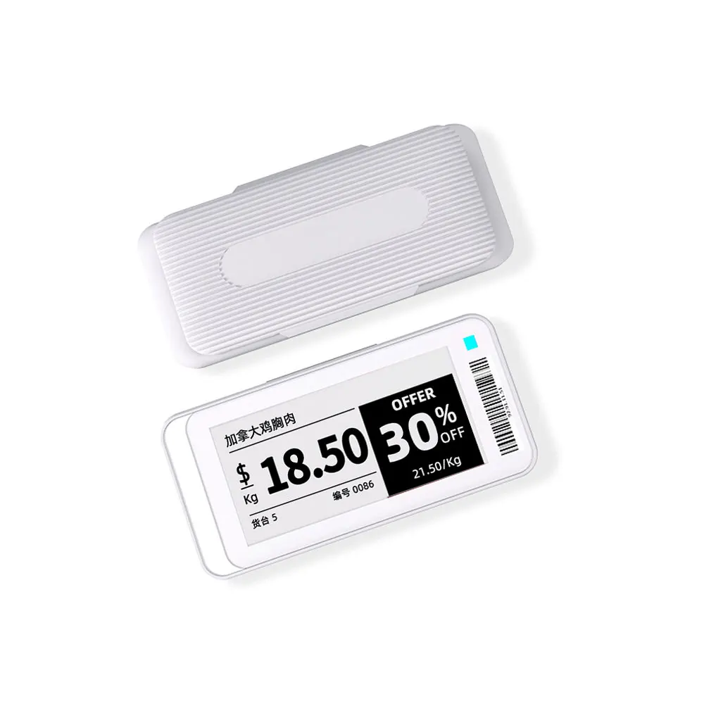 New BLE 5.0 2.1\'\' Black White Red Colors Electronic Price Tag Eink Screen Price Tag Smart Retail Tag Display ESL For Supermarket