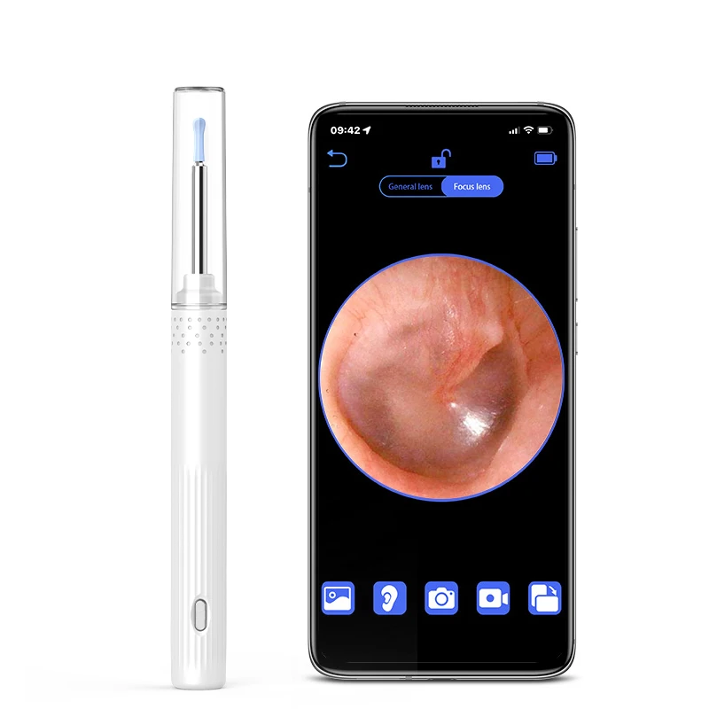 KERUI Wireless Smart Visual Ear Cleaner Endoscope 1080P Ear Stick Otoscope Ear Wax Removal Tool Earpick Clean for iOS Andro