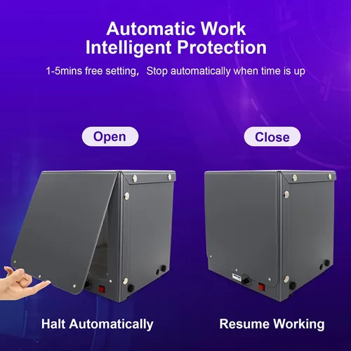 Imagen 2 del producto Caja de luz de curado de resina UV para modelo de impresora 3D LCD SLA DLP con electricidad 360 ° Tocadiscos, temporizador ajustable, protección inteligente