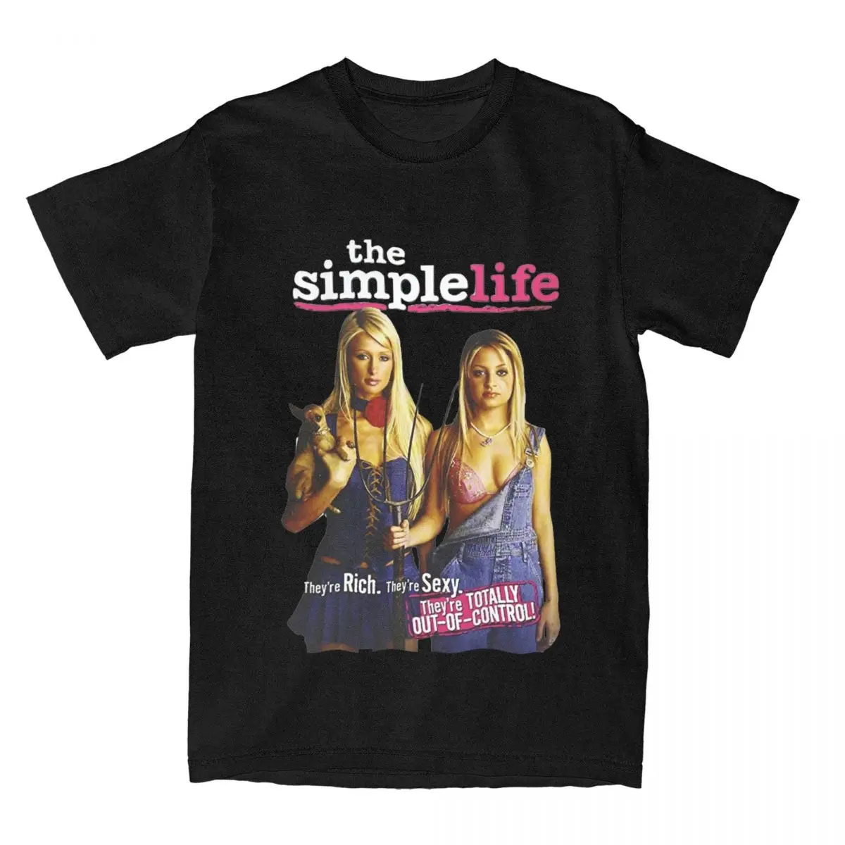 Paris Hiltons The Simple Life Paris And Nicole T Shirt Men 100% Cotton Casual T-Shirts O Neck Tee Shirt Short Sleeve Clothes