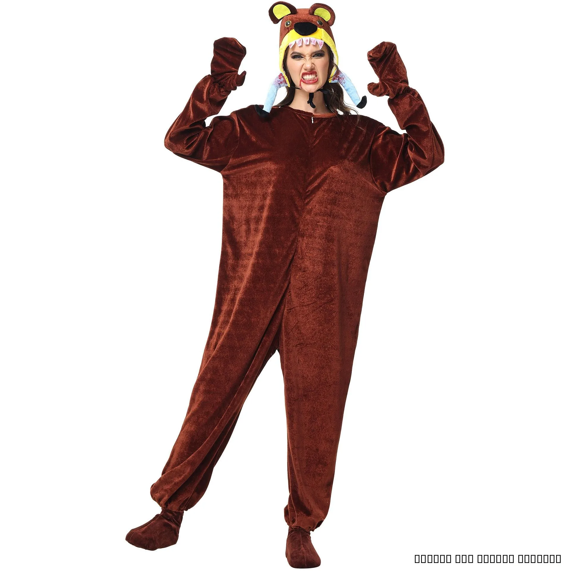 

Костюм для косплея животных SL: Женский этнический сценический наряд «Медведь-хищник» для Хэллоуина, ролевых игр и фестивальных выступлений