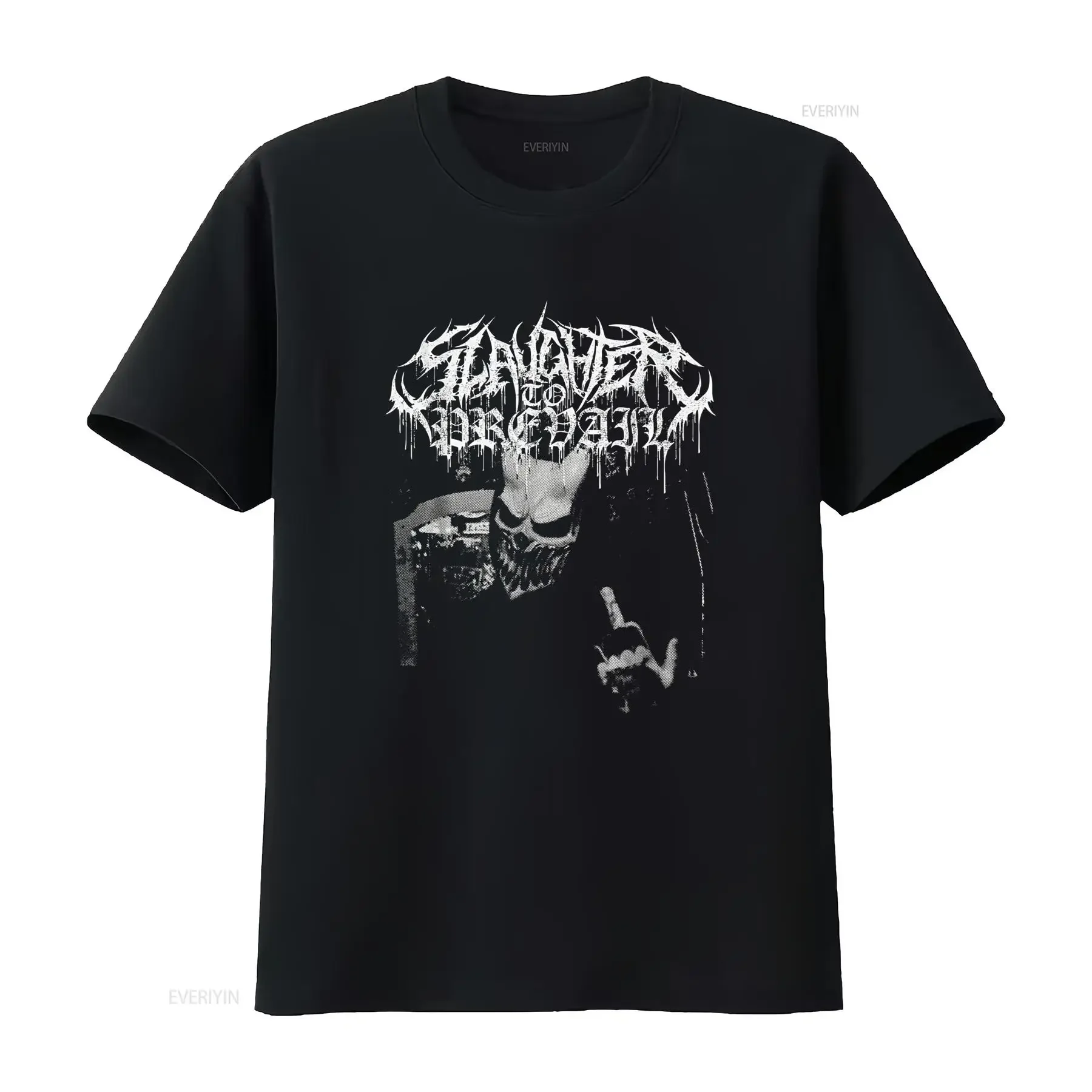 Slaughter to Prevail T Shirt vintage Washed graphic Breathable streetwear Stylish fashion homme Soft Slightly