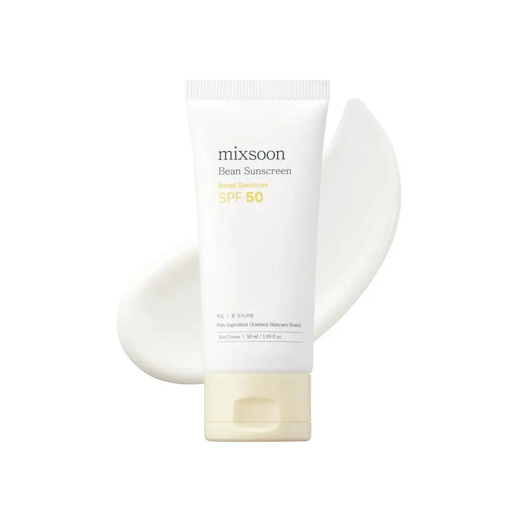 Crème solaire Mixsoon Bean SPF 50 – Crème solaire coréenne à l'extrait de soja, douce pour la peau, légère et anti-graisse, protection UVA/UVB