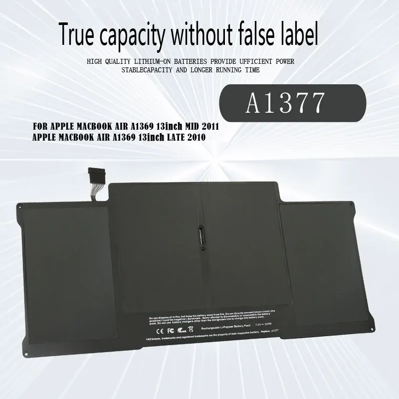 DXT NEUER Laptop-Akku A1405 A1496 A1377 für Apple MacPleAir 13 "A1466 A1369 7,3 V 50 Wh