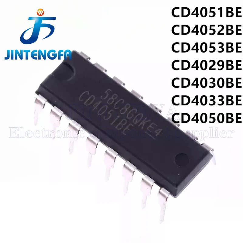 10PCS CD4053 CD4053BE DIP-16 CD4053BM96 CD4053BM SOP-16 CD4053BPWR CM053B TSSOP-16 SMD Multiplexer Switch ICs CMOS Triple 2Ch