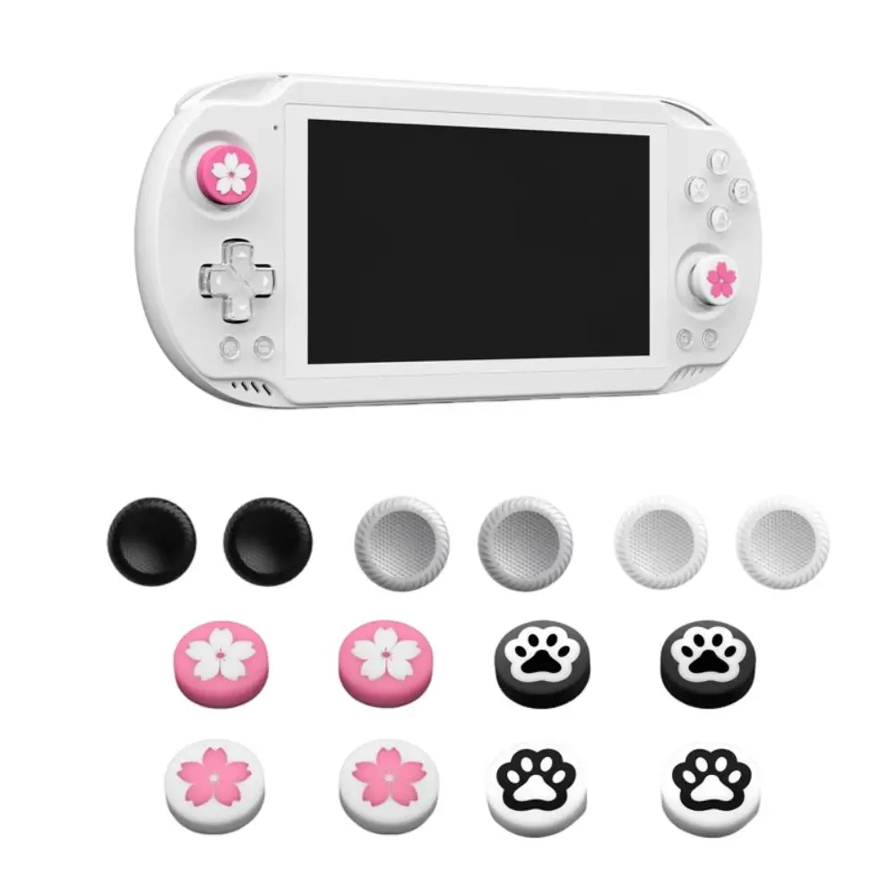 

4PCS Colorful Big Joystick Cap Silicone Non-slip Game Console Joystick Rocker Accessories for Odin 2 Portal/Odin 2 Mini/Odin 2