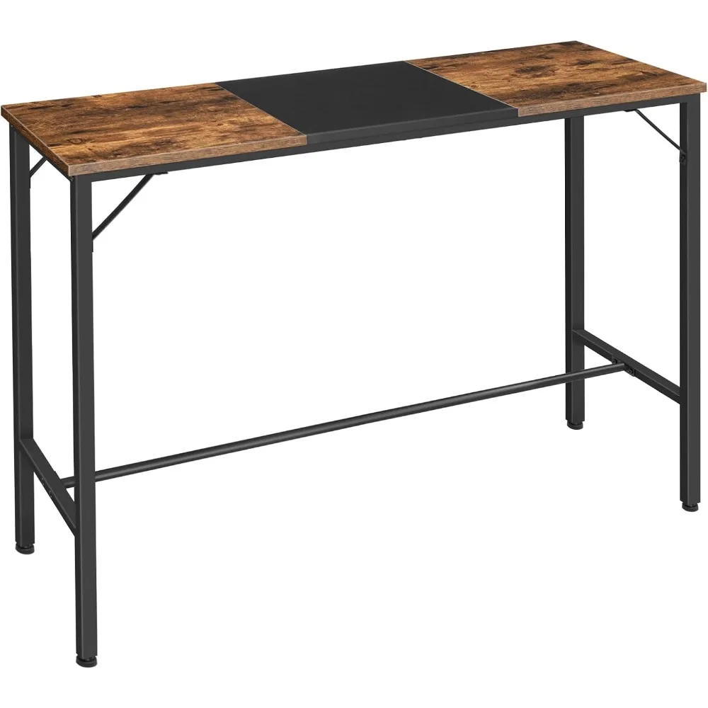 

Bar Table, 47.1" Rectangular Pub Table, Tall Counter Height Pub Table, Long Bar Height Table for Small Space, Narrow High Top T