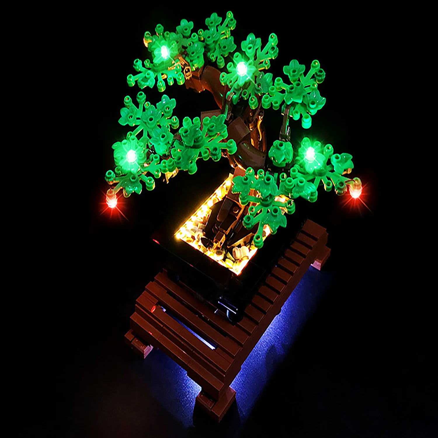 Zestaw oświetlenia LED LYBMTWF do 10281, kompatybilny z modelem drzewa Bonsai Creator Expert, nie zawiera zestawu klocków