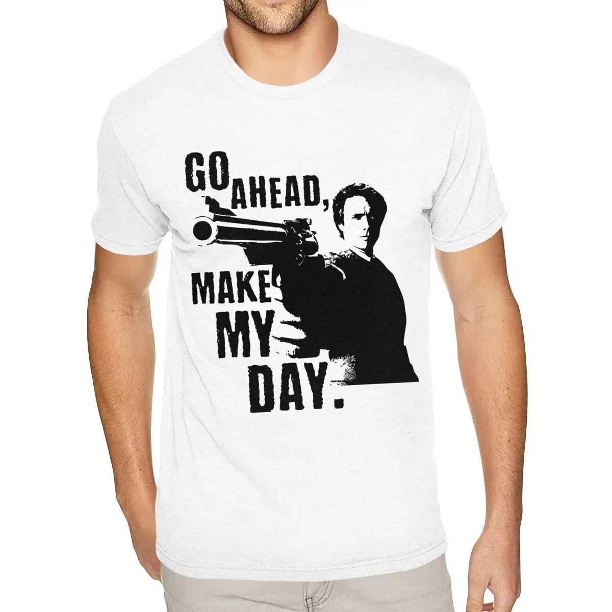 

Short Sleeves Round Collar 100% Cotton Clint Eastwood Tees Wholesale Guys S Tee-Shirts