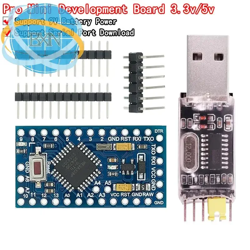 

Pro Mini 328 Mini 3.3V/8M 5V/16M ATMEGA328 ATMEGA328P-AU 3.3V/8MHz 5V/16MHZ for Arduino Driver CH340G PL2303 FT232RL CP2102