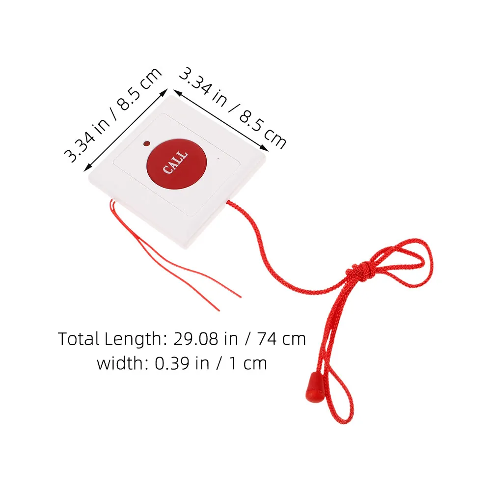 3Pcs Emergency Call System Wall Mounted Emergency Pull Cord Button for Elderly Care Hospital Safety Help Button