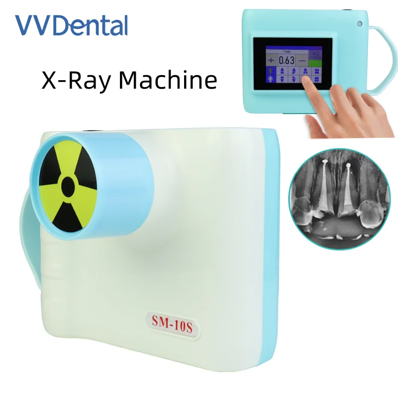 

VV Dental Portable Dental X-Ray Unit with Touch Control Panel Compatible with Digital Sensor and X-ray Film Dentistry Equipment