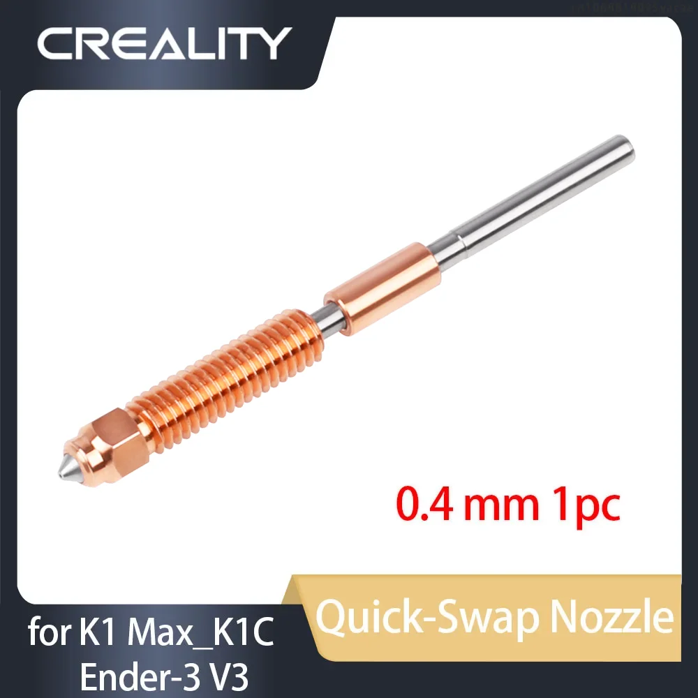 

Creality Quick-Swap Nozzle 0.4mm 1pcs for K1 Max K1C Ender-3 V3 3d Printer Hardened Steel Nozzle Upgraded High-Speed Printing