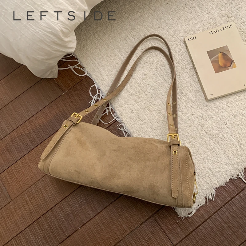 

Левая сторона 2025: женская винтажная однотонная сумка через плечо из искусственной кожи в стиле ретро, кошелек на плечо для повседневной моды, сумки и кошельки