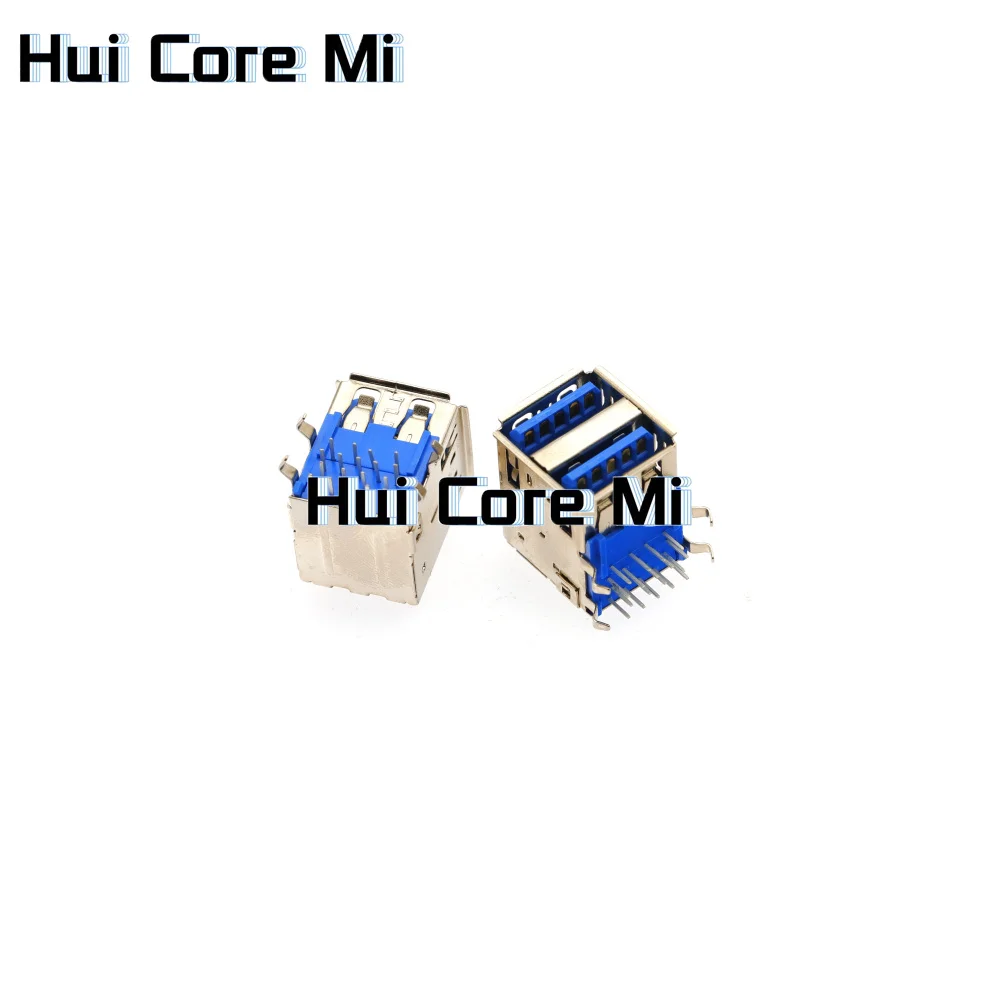 USB-B Vrouwelijke Socket Vierkante Mond Gebogen Voet Usb3.0 B-Type Connector Transmissie Printer Interface Bf90 Graden Plug-In Board