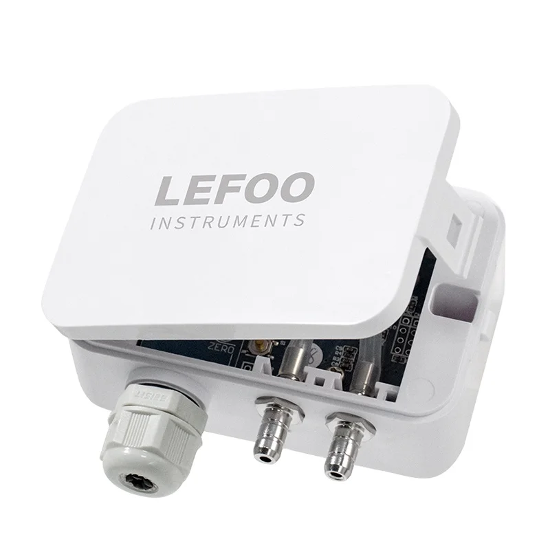 

LEFOO air Differential Pressure Transmitter 0-5/10VDC Output for HVAC Ventilation Without Display