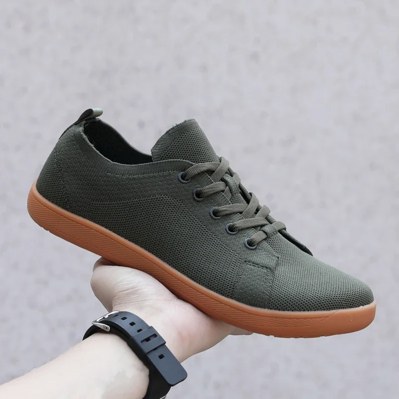 New Unisex Wider Shoes Breathable Mesh Men Barefoot Wide-toed Shoes New Flats Soft Zero Drop Sole Wider Toe Sneakes Big Size