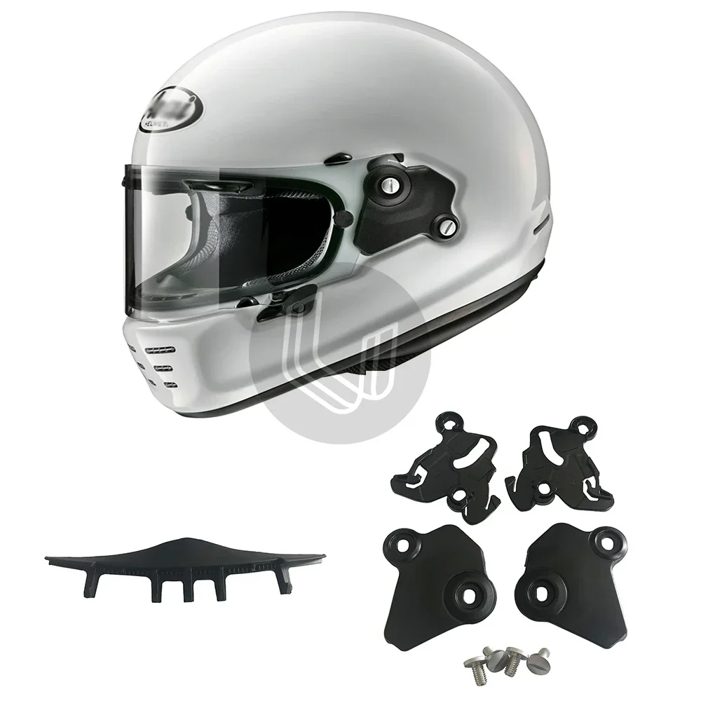 Motorcycle Helmet Accessories for arai neo Helmet A Pair of Pivot Kit Base Plate Screws&Liner Nose Breath Guard Breath Deflector