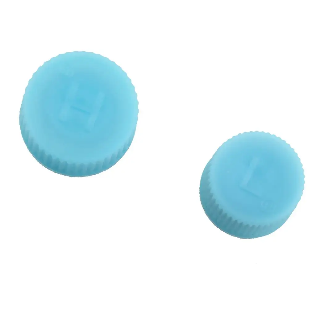 4 Pk /C Charging Port Service Caps R134 Air Conditioning Cap 15mm Low Side & 18mm Blue