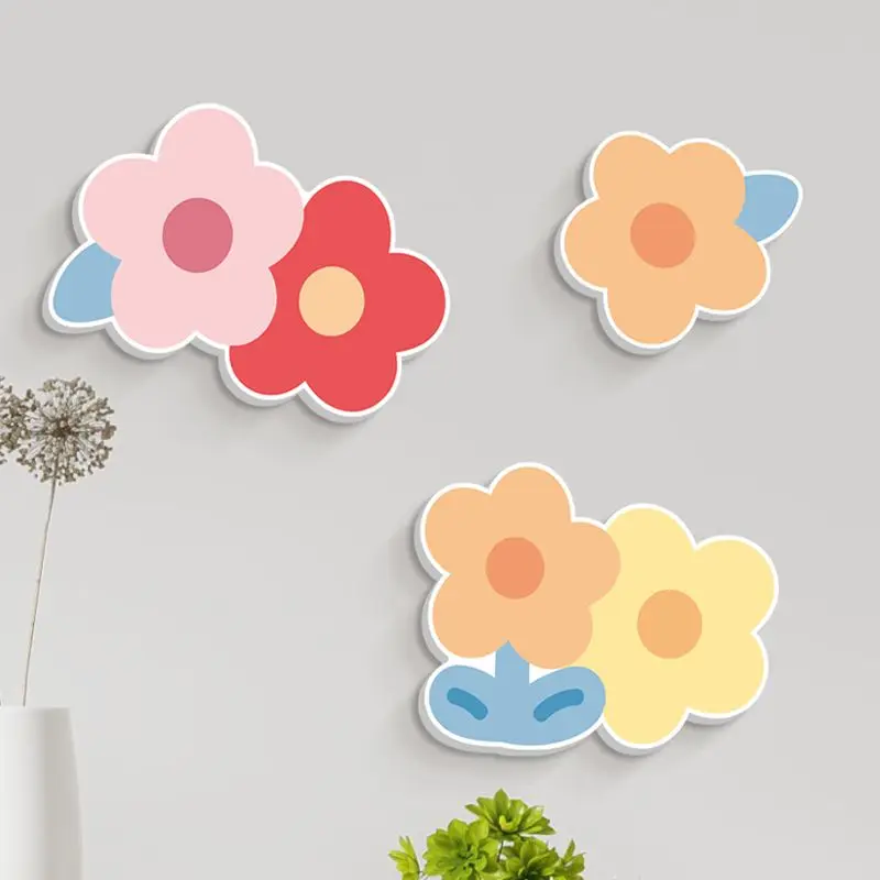 

Korean Style Children's Room Decoration Wall Stickers Kindergarten Cartoon Animal 3D Sticker Household Hole Filling Artifact