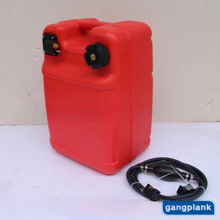 Outboard Motor Accessories Marine Fuel Tank for Yamaha Speedboat External Boat Engine Red Oil Tank 24L and Fuel Tank Pipe