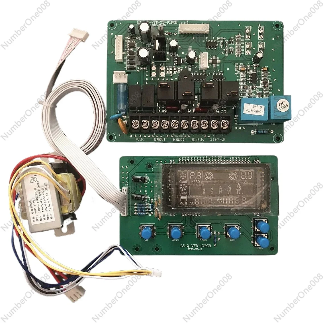 

Professional Ice Cream Maker Parts Set, Motherboard Display & Transformer Replacement for Machine Maintenance Repair