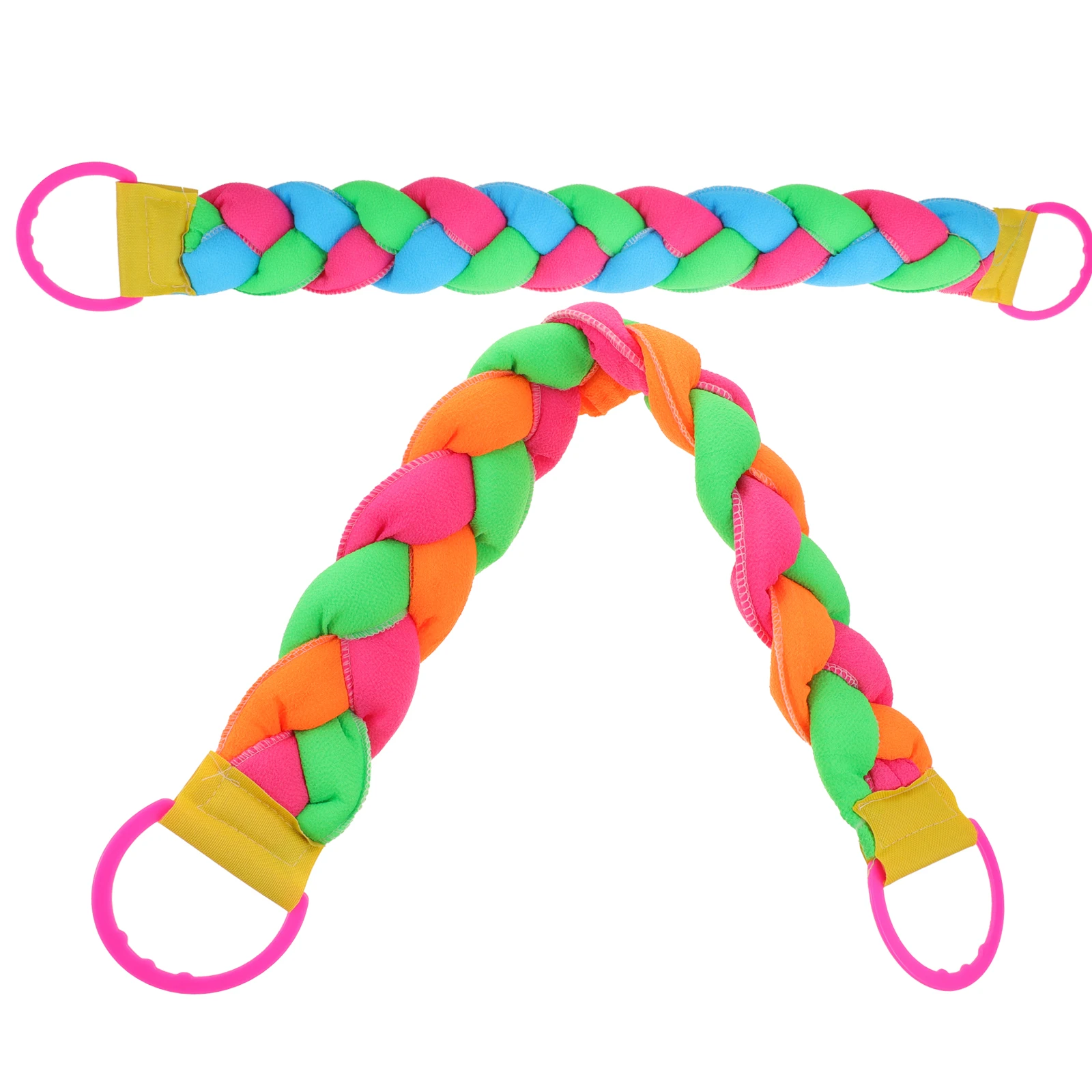 

2pcs Bath Thickened Double-Sided Rubbing Mud Towel Back Strap Scrub Cloth Long Stretchy Durable Body Wash For Women Reaching