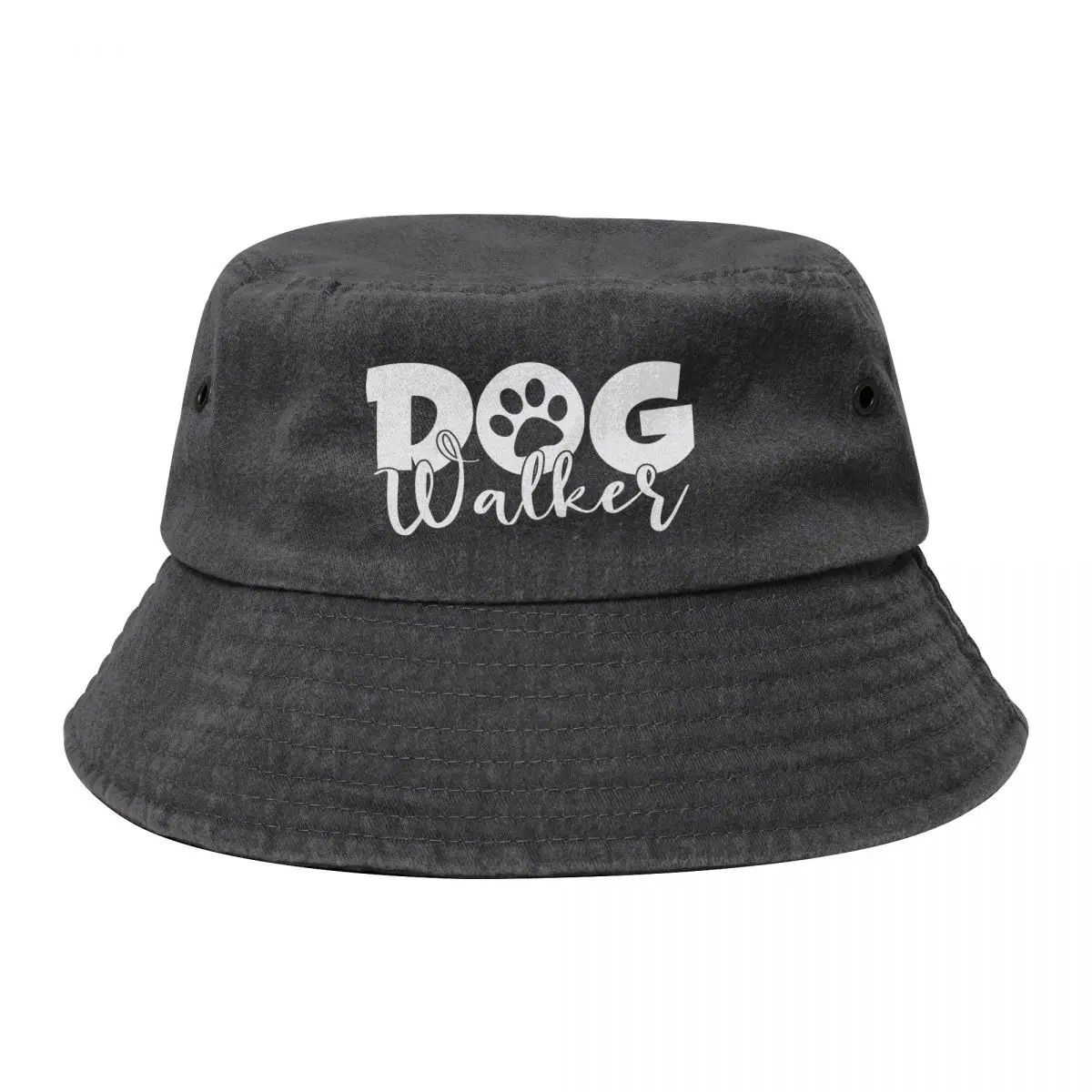 

Dog Walker Tee, Funny Dog walking Bucket Hat sun caps Fashion Beach New In Hat birthday Women Men's