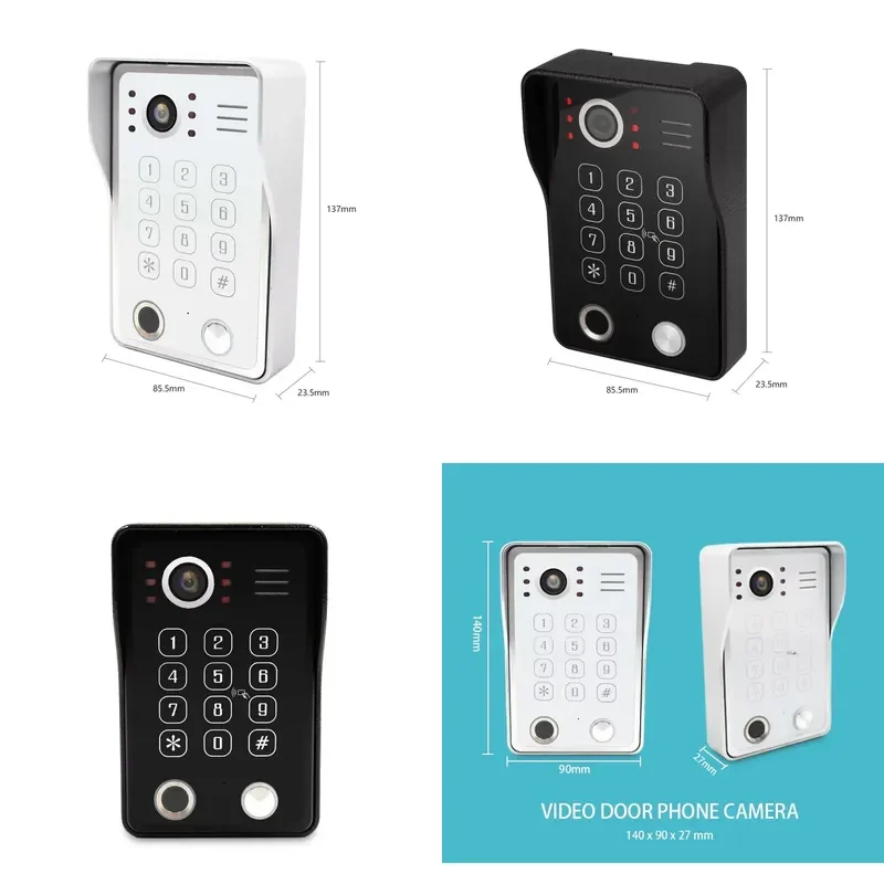 Anjielo Smart Video Doorbell 1080P Resolution IP65 Waterproof Motion Detection 5 In1 Unlock Wide-Angle Camera IR LED Lighting