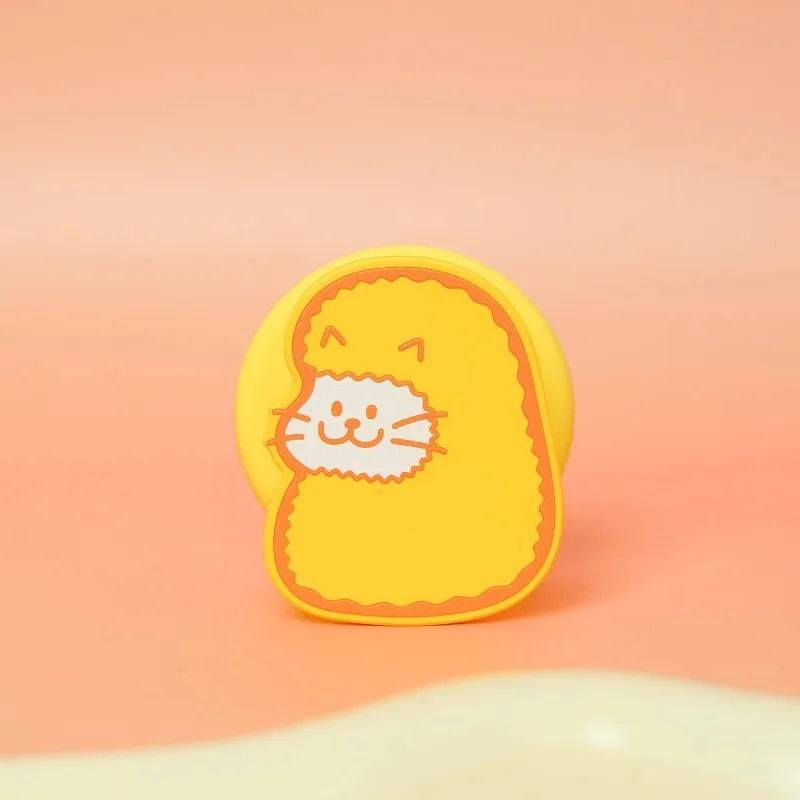 

INS Cute Cartoon Tempura Cat Mobile Phone Holder Portable Universal Magsafe Magnetic Phone Grip Tok Bracket Holder 맥세이프 그립톡