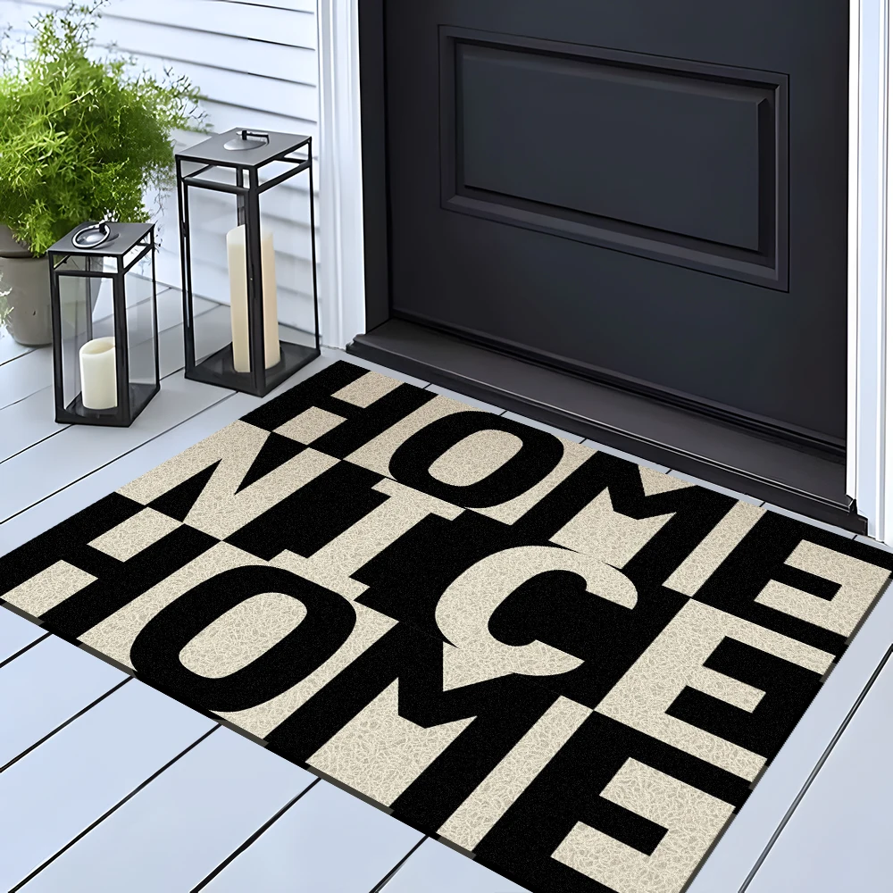 رسالة باب حصيرة مضحك مدخل السجاد مدخل داخلي في الهواء الطلق البساط مقاومة الأوساخ مدخل ممسحة