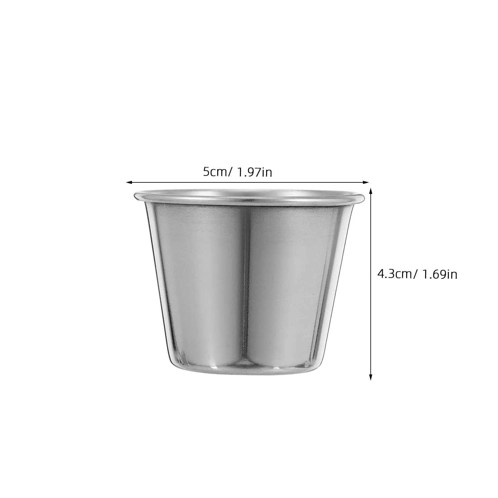 12Pcs Stainless Steel Shot Glasses 45Ml Lightweight Anti-Rust Shatterproof Portable Spirits Cup for Cocktail Party Housewarming - view 3