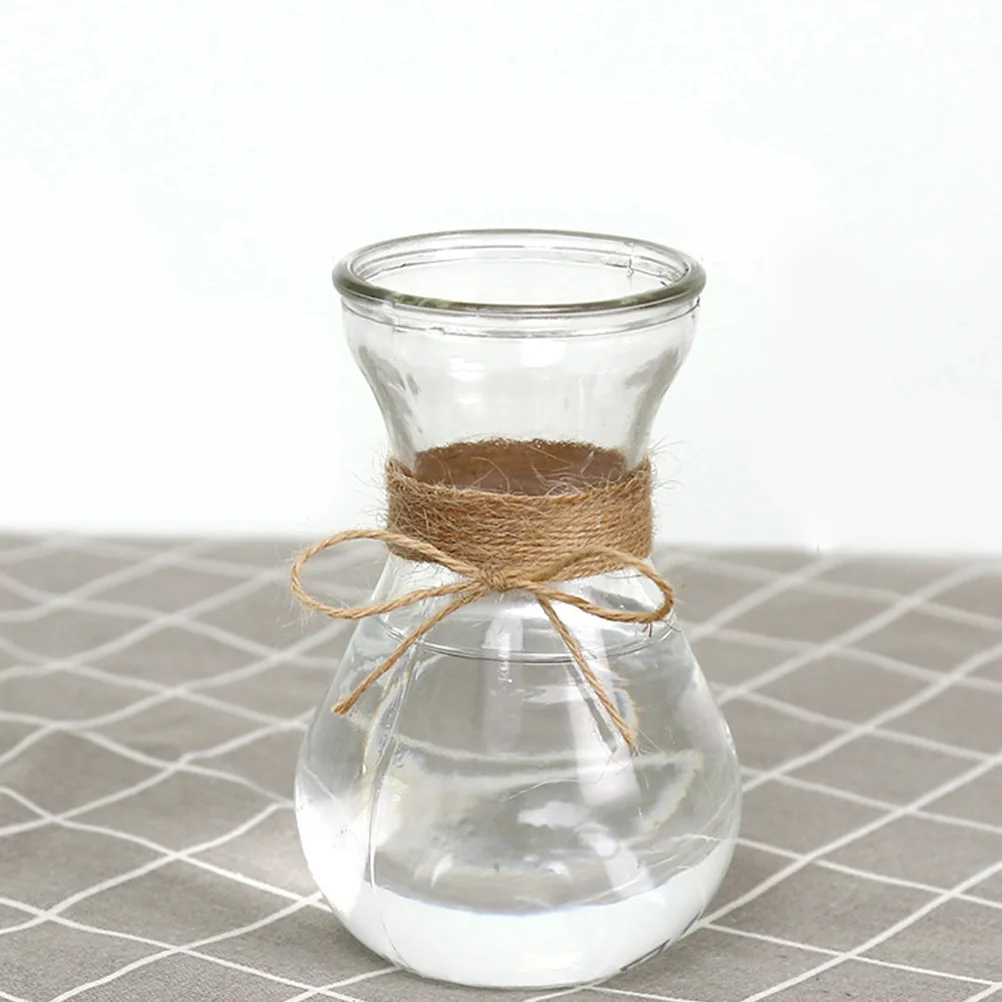 

3Pcs Simple Style Glass Vase Clear Transparent for DIY Planting Flower Holder Desktop Decor Home Office Balcony Decoration Use