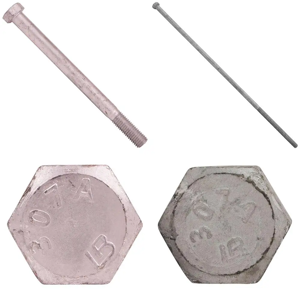 

Grade A Hex Bolts 5/8-11 x 8, 25-Pack, Hot Dip Galvanized, High-Quality Fasteners for Construction and Repair