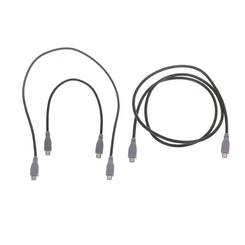 carregador sincronização dados macho, 25/50/100cm comprimento micro usb tipo b para micro b 5 pinos adaptador otg