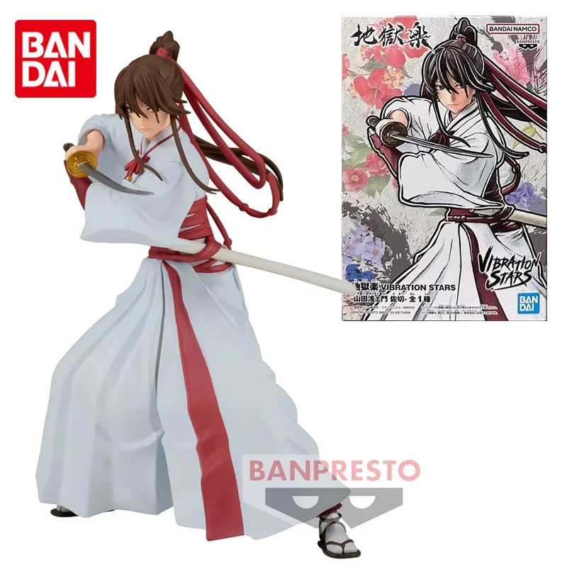 Bandai Original Vibration Stars Jigoku Raku Yamada Asaemon Sagiri Anime Action Figure Toys For Boys Girls Kids Birthday Gifts