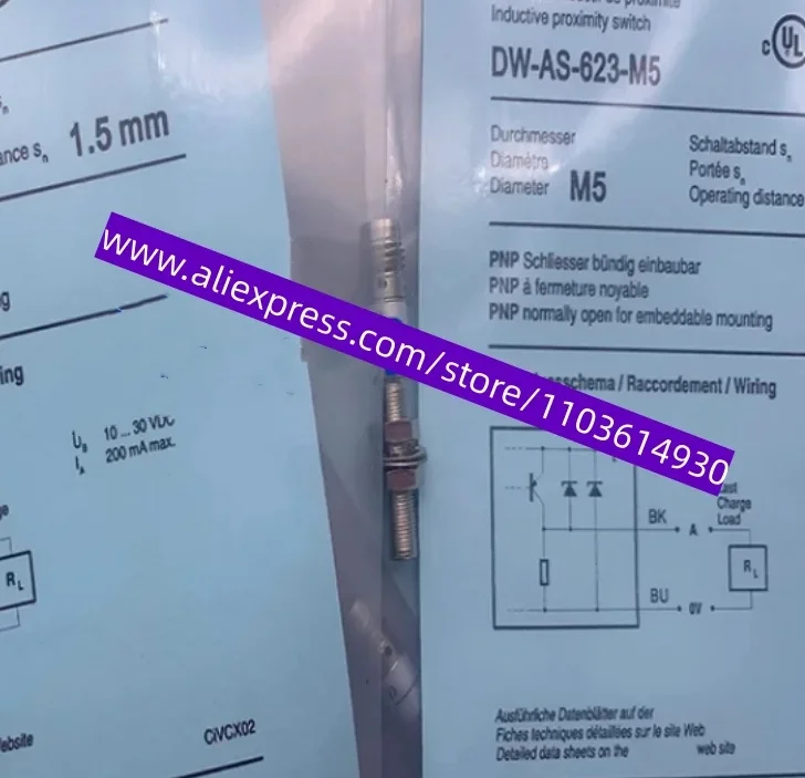 2cpcs New proximity DW-AD-502-M5 DW-AD-503-M5 DW-AD-504-M5 DW-AD-621-M5 DW-AD-622-M5 DW-AD-623-M5 DW-AD-501-M5 DW-AD-624-M5