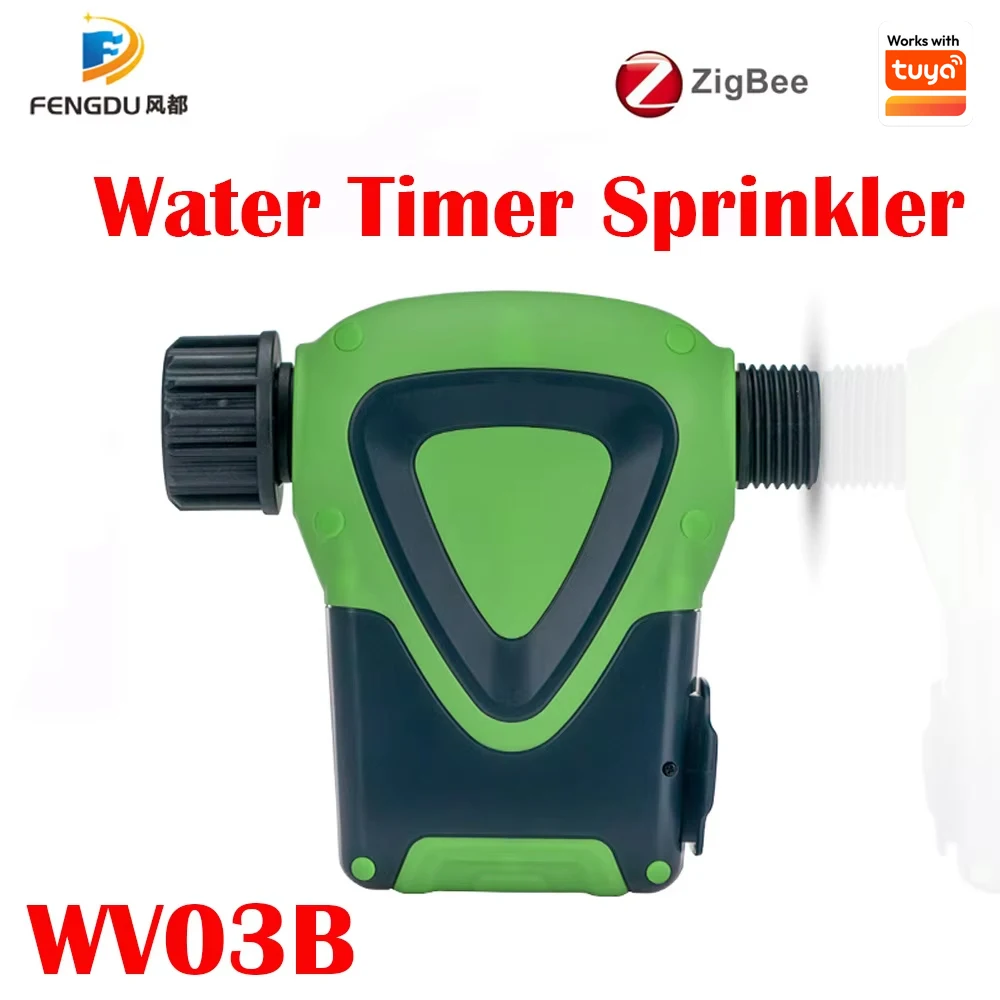 Work with tuya ZigBee Watering Timer Sprinkler Drip Irrigation Remote Control Intelligent Timing Valves Controller Support Water