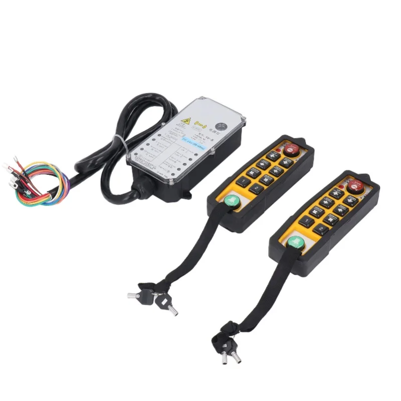 Wireless Crane Remote Control Kit Dual Handles 6 Direction Buttons Electric Industrial Remote Control DC24V