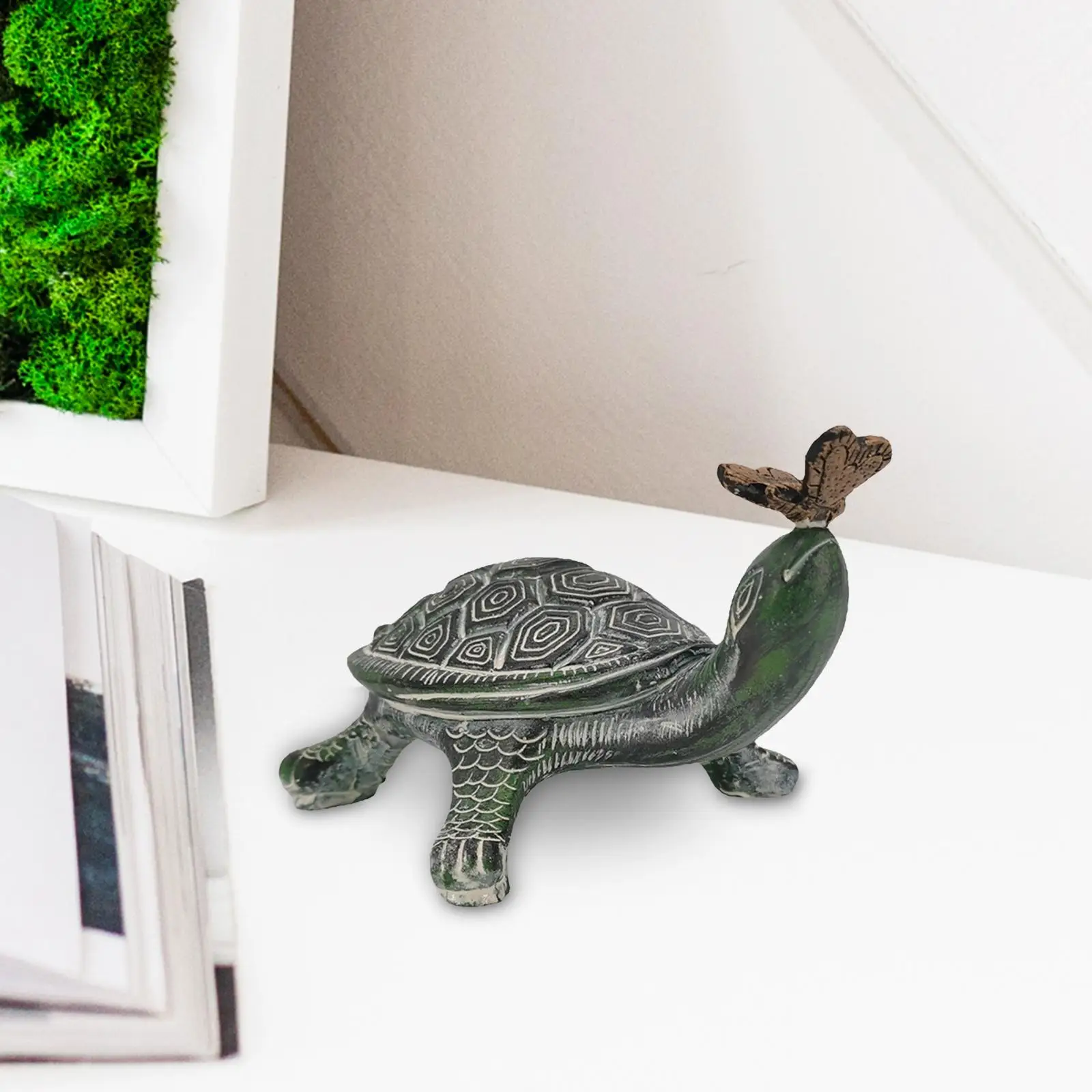 Turtle Statue Handpainted Collectible Gifts Figurine for Office Patio Store