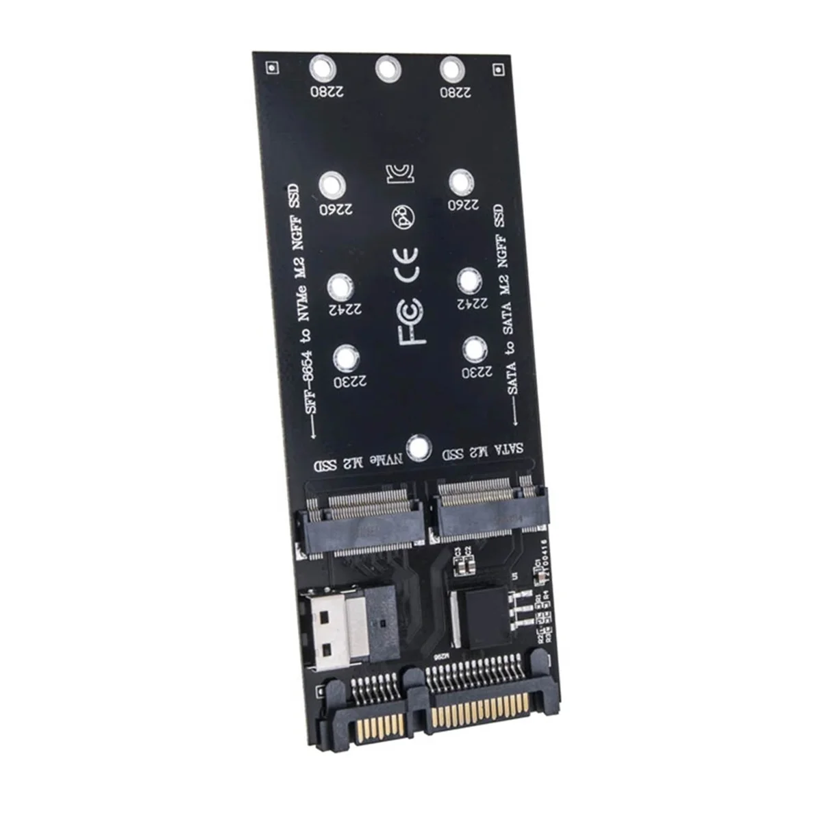 T35C M2 SSD Adapter M.2 SATA Ngff SSD do SATA + M2 NVME SSD do SFF-8654 Konwerter SATA do M2 Karta rozszerzeń — zdjęcie produktu 3