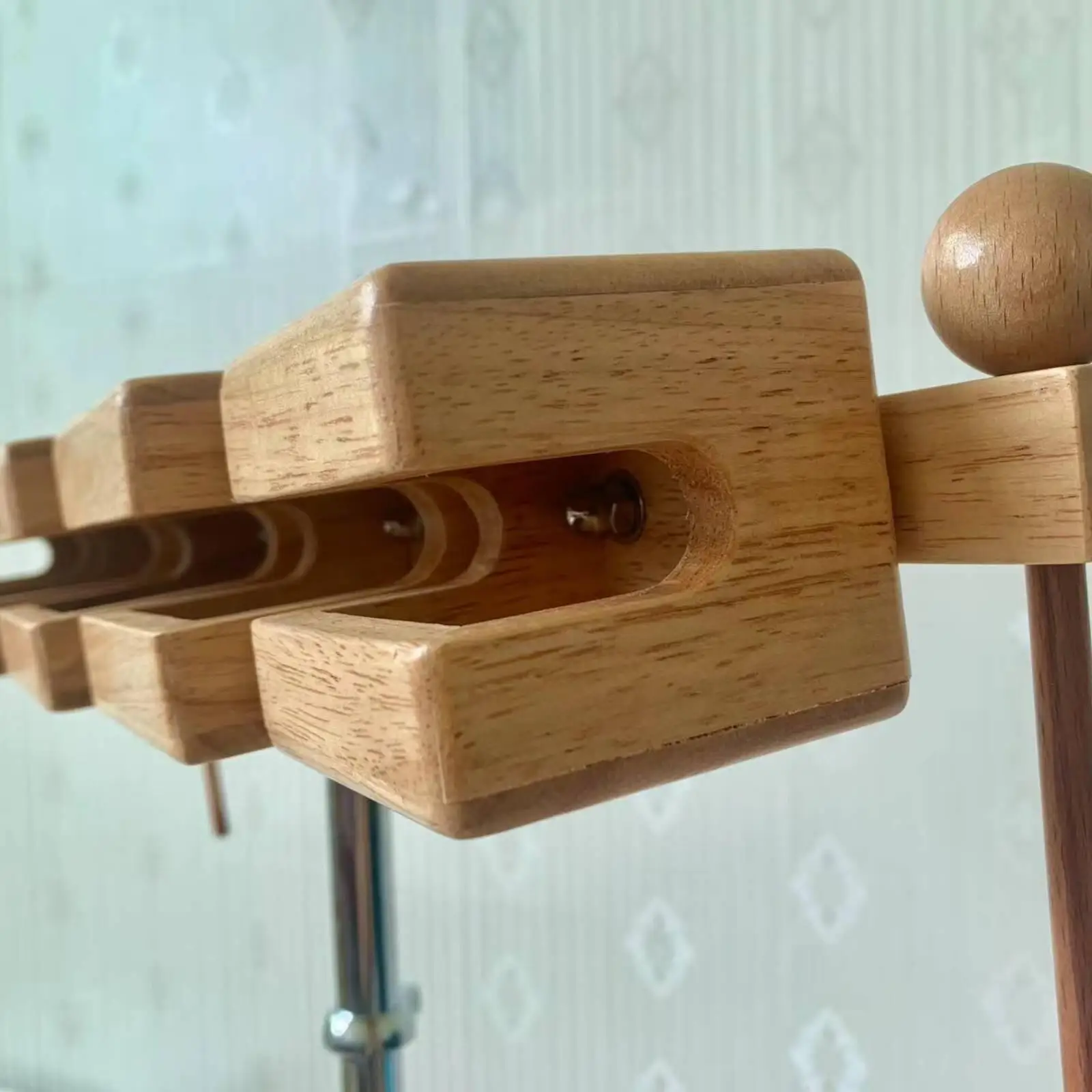 Premium Five Tone Percussion Block with Birch Wood Blocks and Adjustable Stand for Stage Use