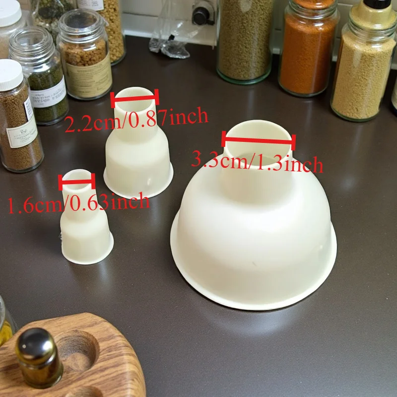 1set Removable Funnel 3-in-1 Oil Jug Funnel Wine Jug Packing Tool Household Kitchen Cereal Mixed Grain