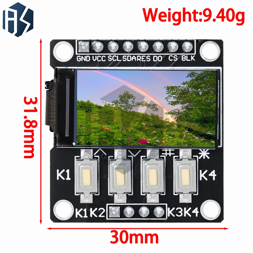 Display LCD TFT ST7735 da 0,96 /1,3/1,44 /1,8/ con pulsante 4p per arduino