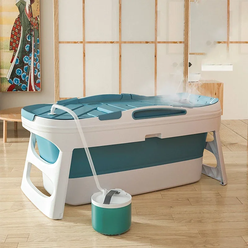 

Folding Bathtub Inflatable Bathtubs Portable Hydromassager Feet Ice Bath Barrell Jacuzzy Portatil Bathroom Showers