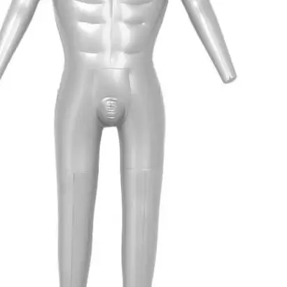 Silver PVC Full Body Male 168cm Tailor Dress For Clothing Display Retail Store Trade Show Exhibition Silver PVC