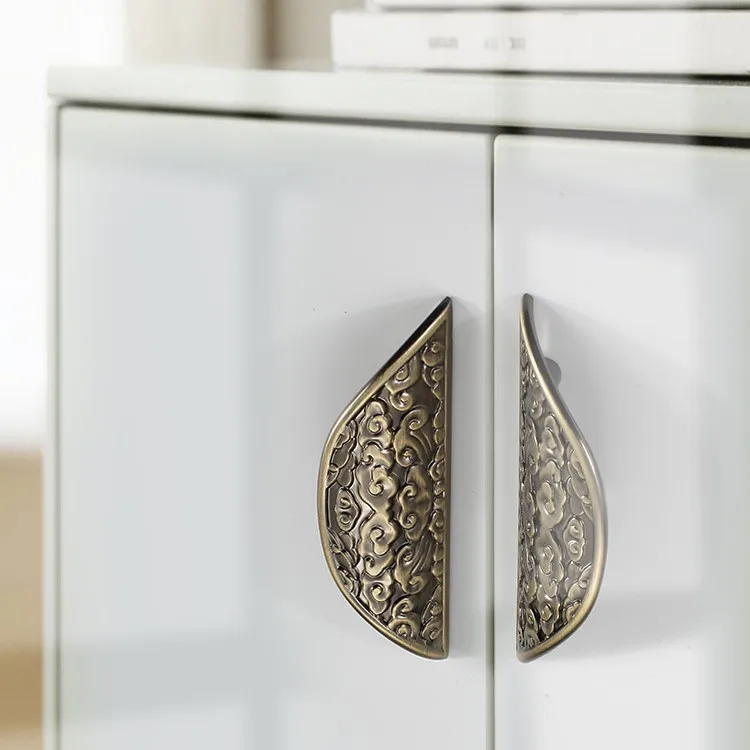 

NewChinese Style Cabinet Door Handle Paired with Antique Bronze Clothing Cabinet Door Handle Drawer Chinese Style Cabinet Handle