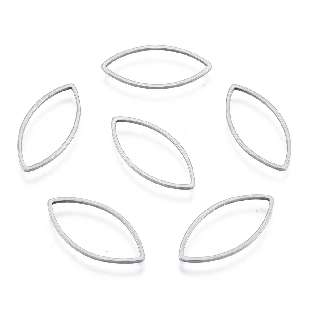 10pcs Stainless Steel Linking Rings for DIY Earrings