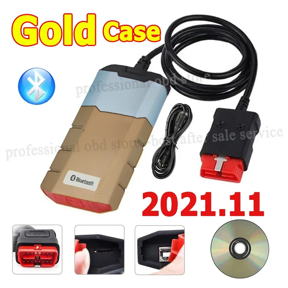 2024 novo vci vd 2021.11 keygen em cd vd ds150e cdp com bluetooth tnesf delphis orpdc obd scanner carros caminhões ferramentas de diagnóstico