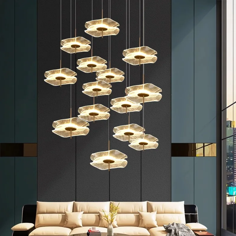 Modern crystal chandeliers indoor lighting Ceiling lamp hanging lights led chandeliers for the living room indoor lighting